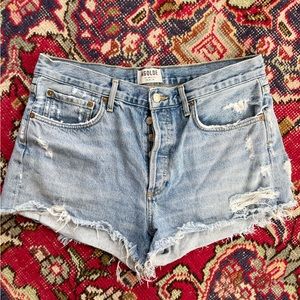 Agolde Parker denim shorts